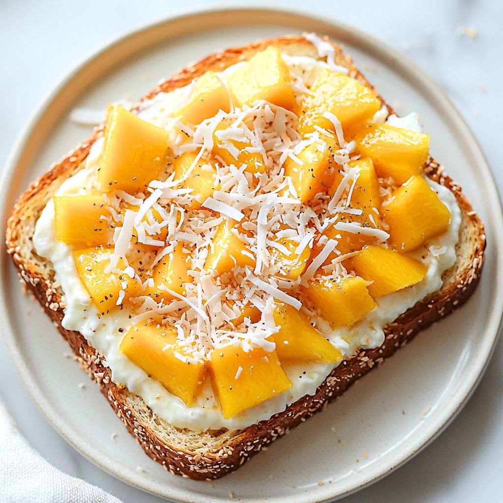 Coconut & Mango Toast Recipe