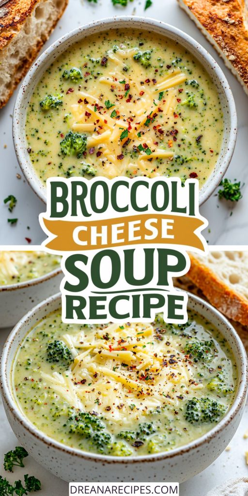 Creamy Broccoli Cheese Soup recipe