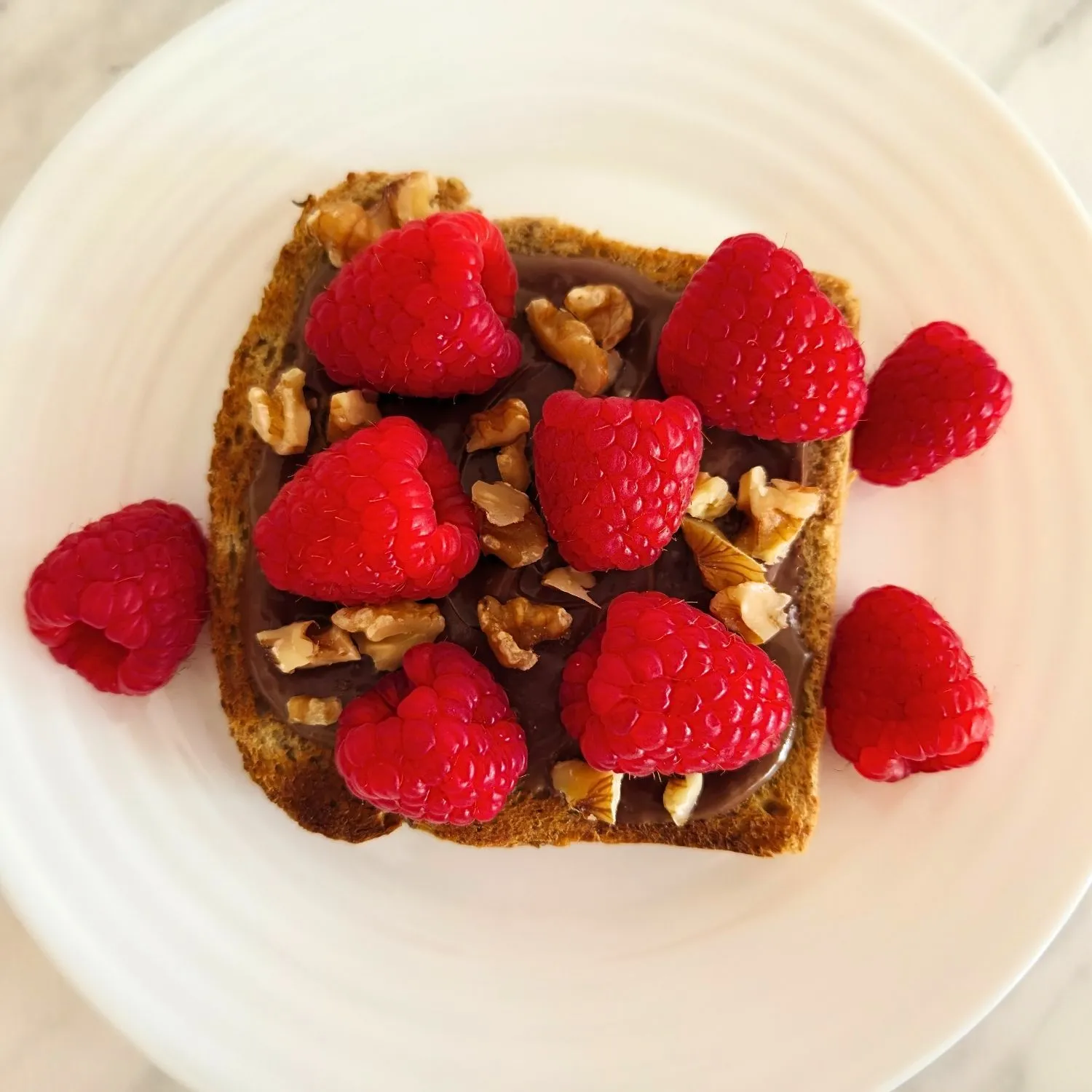 Nutella Raspberry Toast Recipe