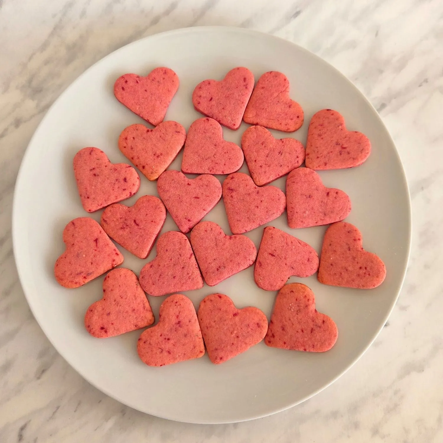 Beetroot Heart Cookies