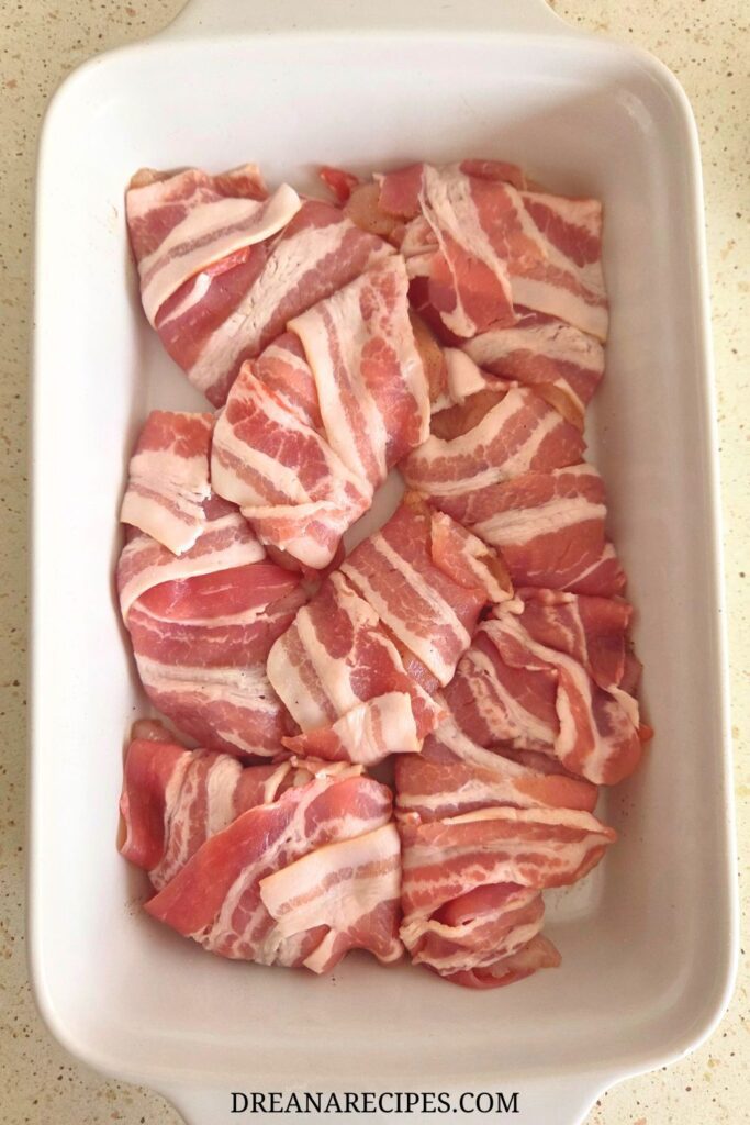 Bacon-wrapped pineapple chicken recipe
