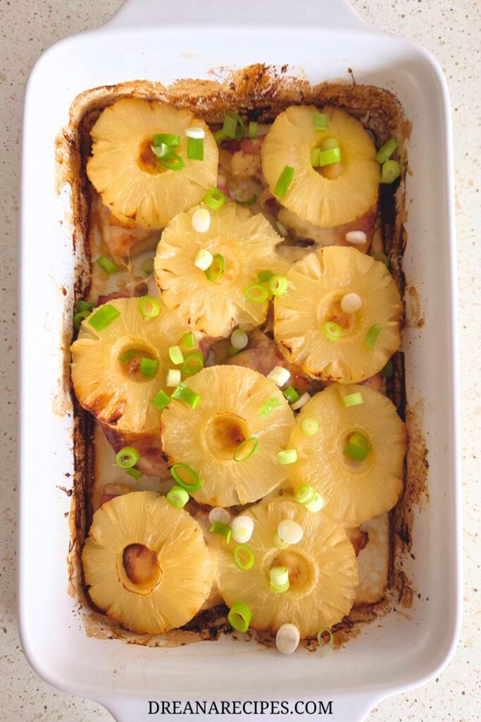 Bacon-wrapped pineapple chicken recipe
